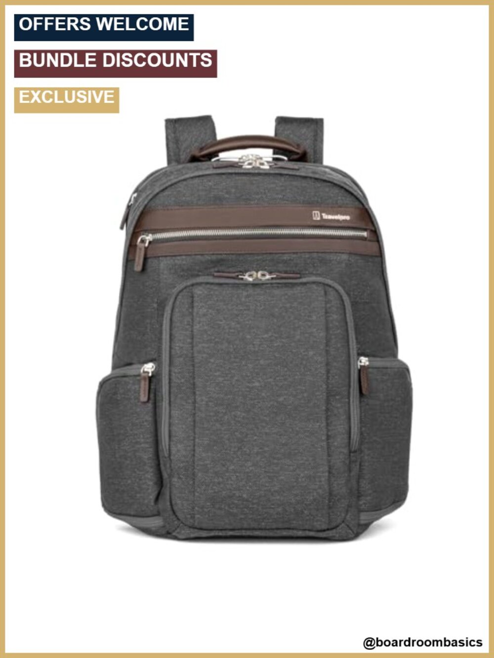 Travelpro Laptop Backpack Nylon Water Resistant Anti-Theft 16 Inch